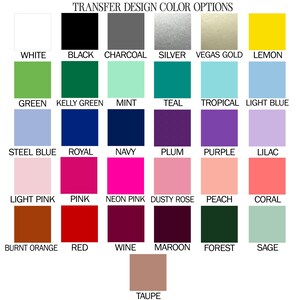 a grid of 24 different color options, each with a unique color name, arranged in a visually appealing layout.