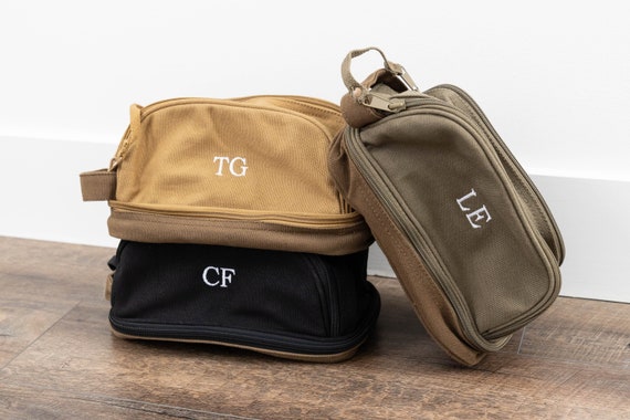 Dopp Kit for Men Mens Toiletry Bag Personalized Dopp Kit