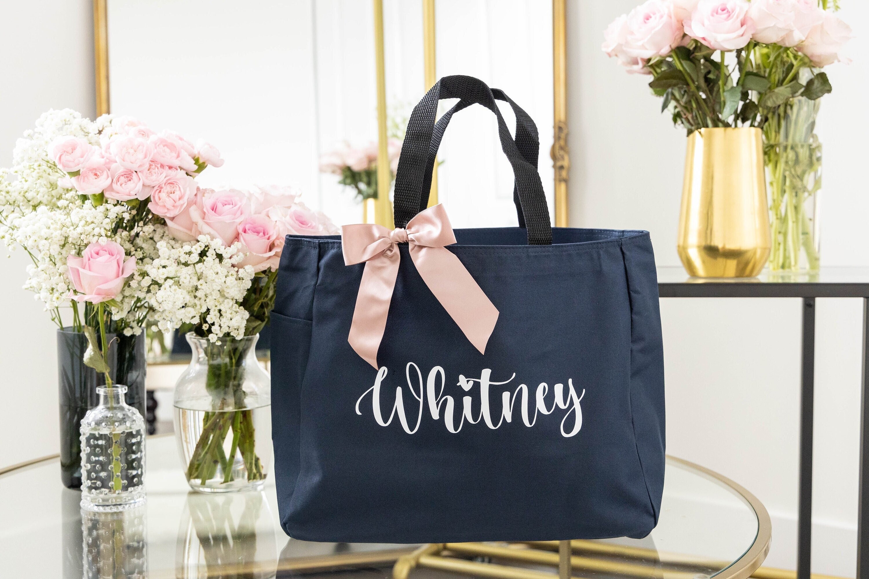 W151Y Tote Bag Personalized Canvas Bag Cabas Bridesmaid Bag 