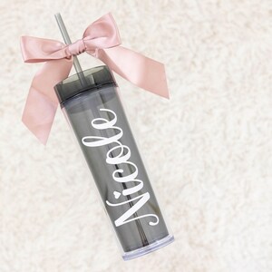 Bridesmaid Tumbler Personalized Bridesmaid Gift Personalized Tumbler Maid of Honor Bridal Party Gifts (TB06) afbeelding 2