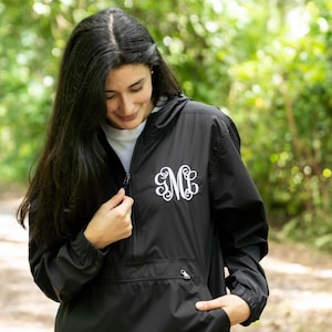 Charles River Monogram Rain Jacket ~ Monogrammed Pullover Rain Jacket ~ Charles River Pullover ~ Personalized Gifts for Her