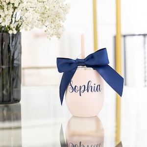 Personalized Wine Tumbler, Custom Wine Tumbler, Bridesmaid Proposal Gift, Maid of Honor Gift
