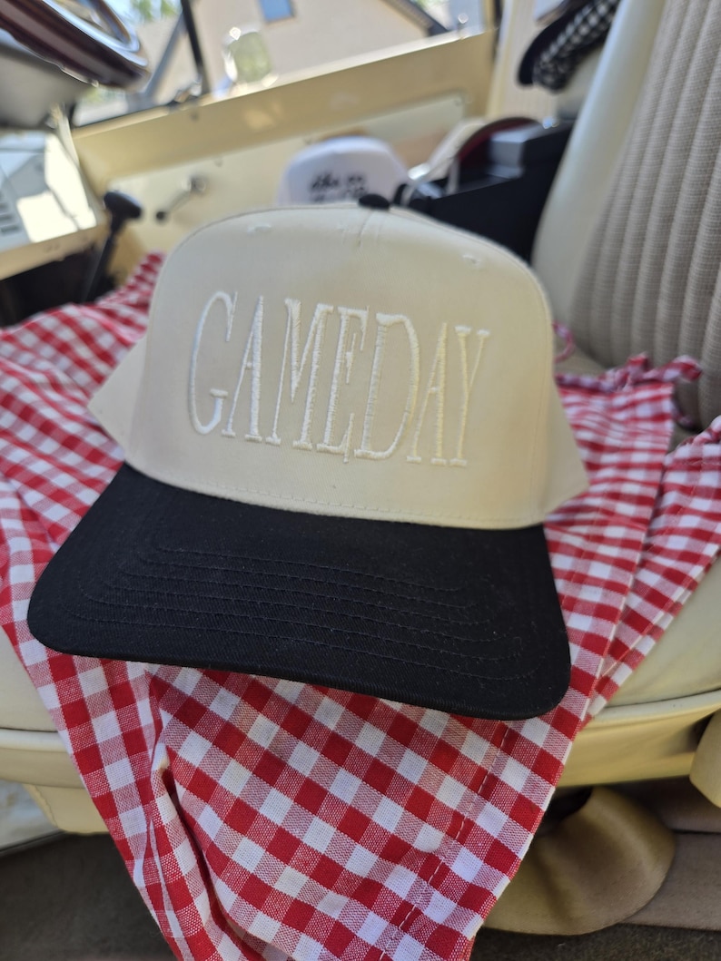 Game Day Custom Trucker Hat, Embroidered Trucker Hat for Women immagine 1