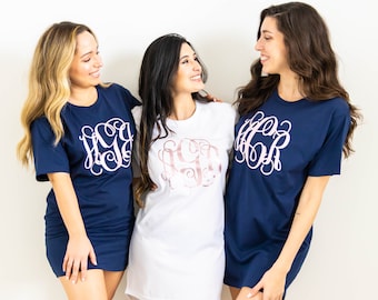 Monogrammed Pajamas Bridesmaid Pajama 