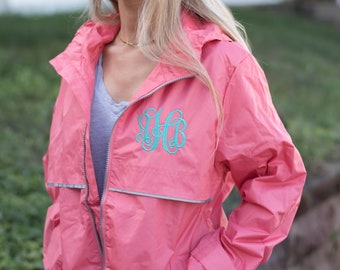 womens monogram rain jacket