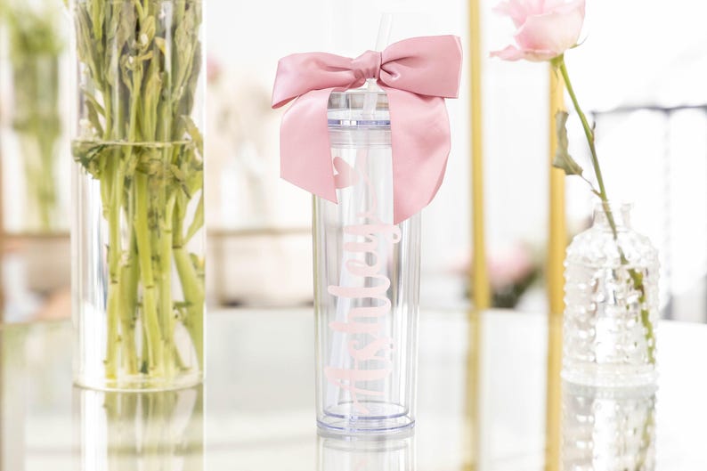Bridesmaid Tumbler Personalized Bridesmaid Gift Personalized Tumbler Maid of Honor Bridal Party Gifts (TB06) afbeelding 4