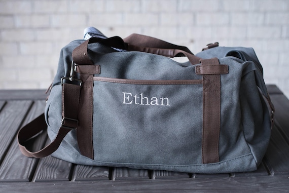 Personalized Weekender Bag, Groomsmen Gifts, Monogram Duffle Bag, Groomsmen Bags, Gifts for Him