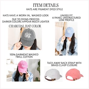 a woman wearing a hat with different styles of hats
