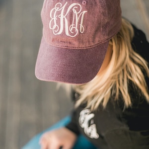Monogram Hat Womens Personalized Baseball Cap bild 2