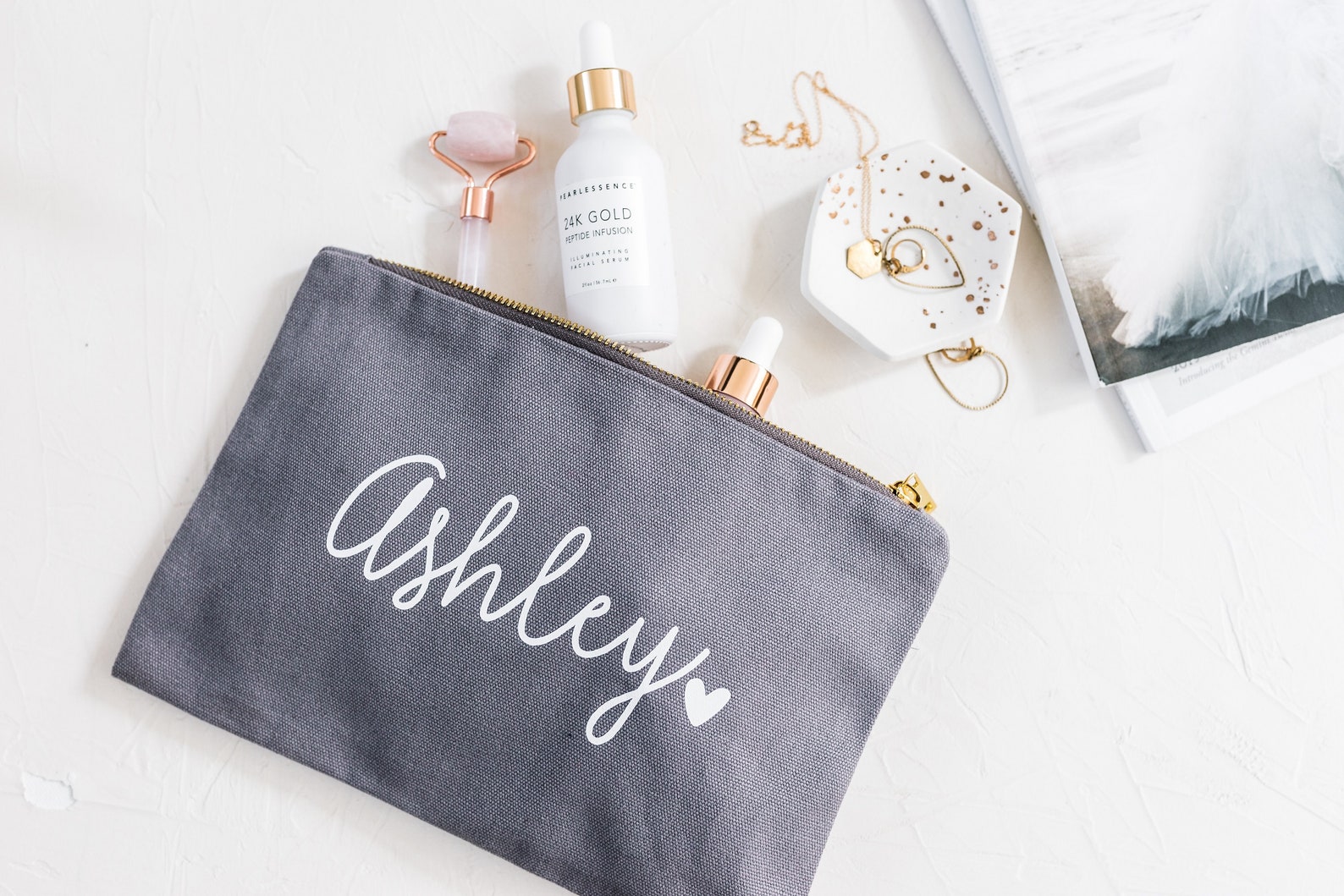 Bridesmaid Cosmetic Bag Personalized Makeup Bag Bridesmaid - Etsy