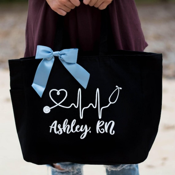 Nurse Tote Bag, RN Tote, Personalized Tote Bag, Nurse Gift, RN Gift, Gift for Nursing Student, Lpn, Cna