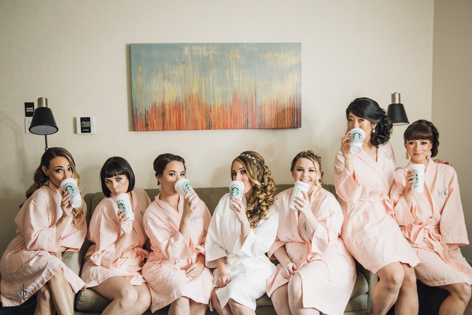 Bridesmaid Robes Set of 5 Monogrammed Bridal Robe Bridal Etsy