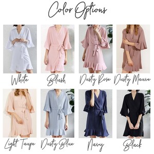 Bridesmaid Robes, Bridesmaids Gifts, Bridal Party Robes for Bridesmaids, Bridal Robe for Bride zdjęcie 4