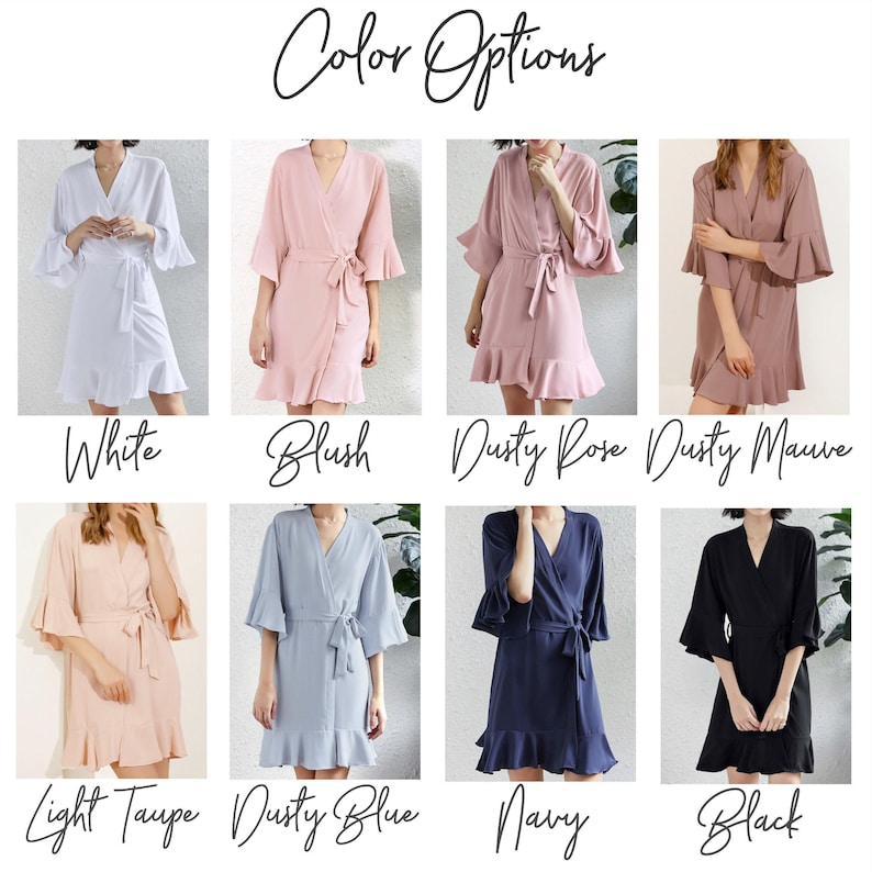 Bridesmaid Robes, Bridesmaids Gifts, Bridal Party Robes for Bridesmaids, Bridal Robe for Bride zdjęcie 4