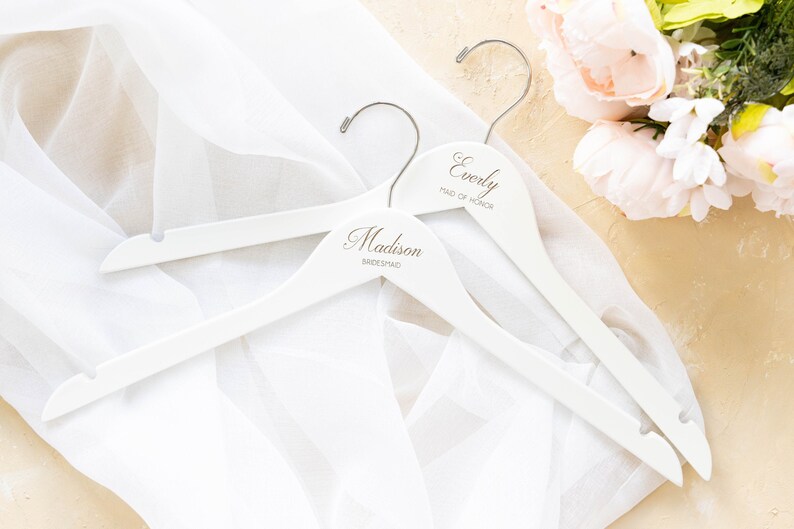 Bridesmaid Hangers Personalized Bridesmaid Hangers Wedding Hangers Bride Hanger Personalized Wedding Hanger Bridal Hanger Bride Engraved/ 