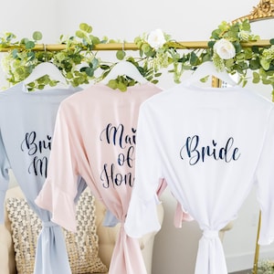 Bridesmaid Robes, Bridesmaids Gifts, Bridal Party Robes for Bridesmaids, Bridal Robe for Bride