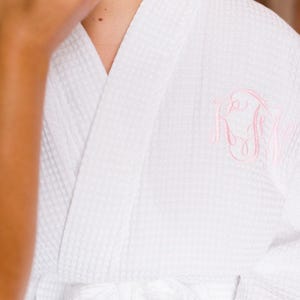 Bridal Party Monogram Robe Bridesmaid Gift Bride Waffle Robe
