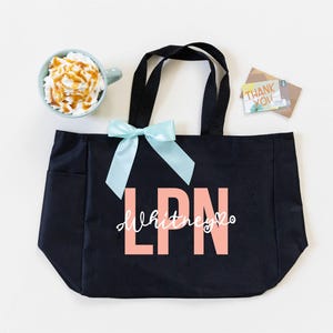 Nurse Bag, Nursing Tote Bag Personalized, Nurse Gifts, Nurse Graduation Gift, RN LPN CNA Bag, Nursing Student Gifts image 11