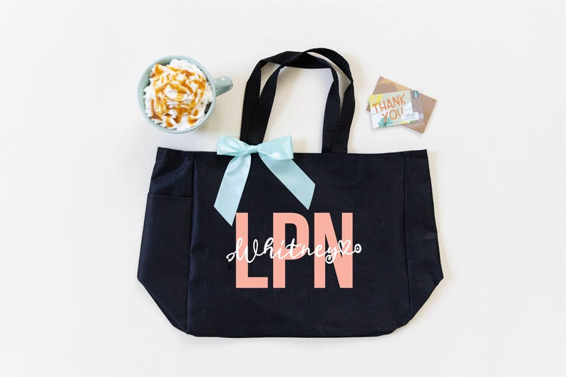 Nurse Bag, Nursing Tote Bag Personalized, Nurse Gifts, Nurse Graduation Gift, RN LPN CNA Bag, Nursing Student Gifts image 11