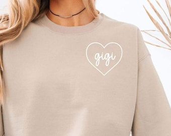Grandma Sweatshirt ~ Nana Custom Sweater ~ Mothers Day Gifts ~ Gift Under 20 ~ Personalized Gifts for Grandma