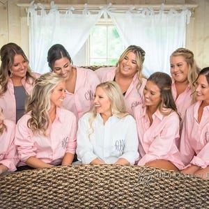Bridesmaid Button Down Shirts, Bridesmaid Gifts, Bridesmaid Shirts Getting Ready, Monogram Button Down, Bride Button Down Shirt