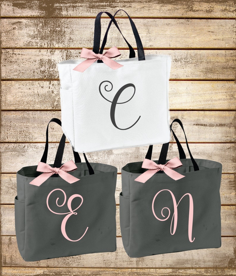 Personalized Bridal Tote Bag Bridesmaid Tote Bag Maid of - Etsy