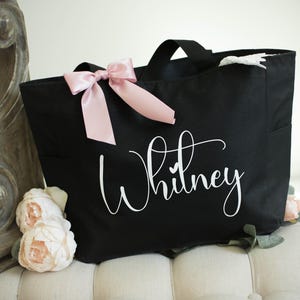 Bridesmaid Tote Bags, Maid of Honor Tote, Personalized Bridesmaid Bags, Bridal Party Bridesmaid Gifts
