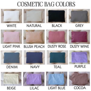 Teacher Bag, Personalized Canvas Makeup Bag for Teachers, Teacher Pencil Bag, Teacher Gifts under 10 image 4