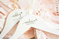 Bridesmaids Hangers Personalized, Custom Engraved Wedding Dress Hangers for Bride, Personalized Bridal Party Hangers