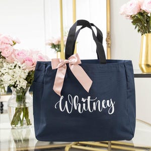 Bridesmaid Tote Bags, Maid of Honor Tote, Personalized Bridesmaid Bags, Bridal Party Bridesmaid Gifts
