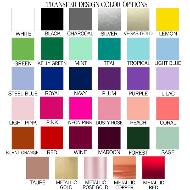 a color chart of different shades of paint