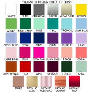 a color chart of different shades of paint