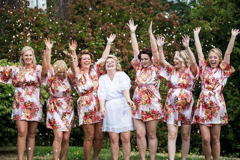set of 7 bridesmaid robes