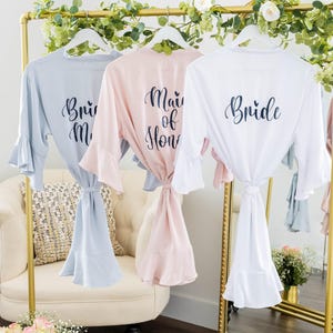 Bridesmaid Robes, Bridesmaids Gifts, Bridal Party Robes for Bridesmaids, Bridal Robe for Bride zdjęcie 2
