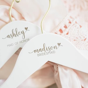 Bridesmaid Hangers Personalized Bridesmaid Hangers Wedding Hangers Bride Hanger Personalized Wedding Hanger Bridal Hanger Bride Engraved