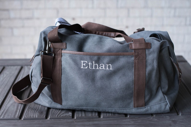 Personalized Weekender Bag, Groomsmen Gifts, Monogram Duffle Bag, Groomsmen Bags, Gifts for Him A19 