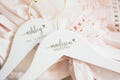 Bridesmaid Hangers Personalized Bridesmaid Hangers Wedding Hangers Bride Hanger Personalized Wedding Hanger Bridal Hanger Bride Engraved