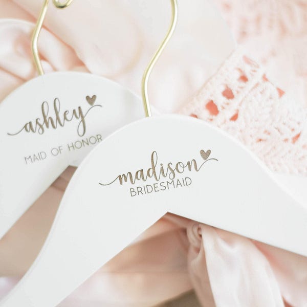 Perchas para dama de honor Perchas personalizadas para dama de honor Perchas para boda Percha para novia Percha para boda personalizada Percha para novia Percha grabada para novia