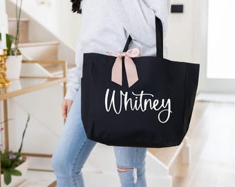 Bridesmaid Tote Bag, Maid of Honor Tote, Personalized Bridesmaid Bags, Bridal Party Bridesmaid Gifts