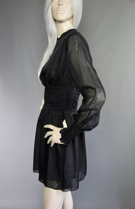 British Boutique Mini | 60s Little Black Dress | … - image 3