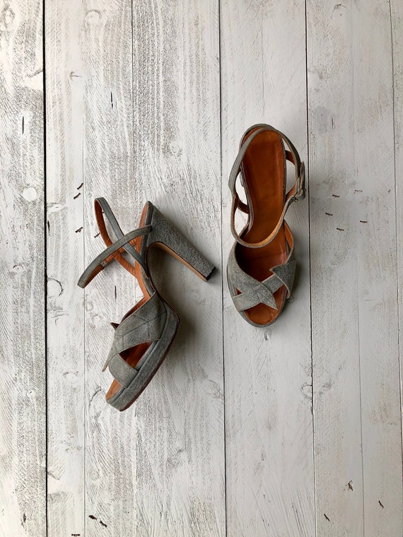 Anello & Davide Sandals | 70s Grey Platforms | Sue