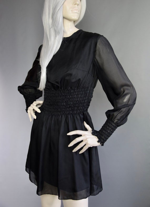 British Boutique Mini | 60s Little Black Dress | … - image 6