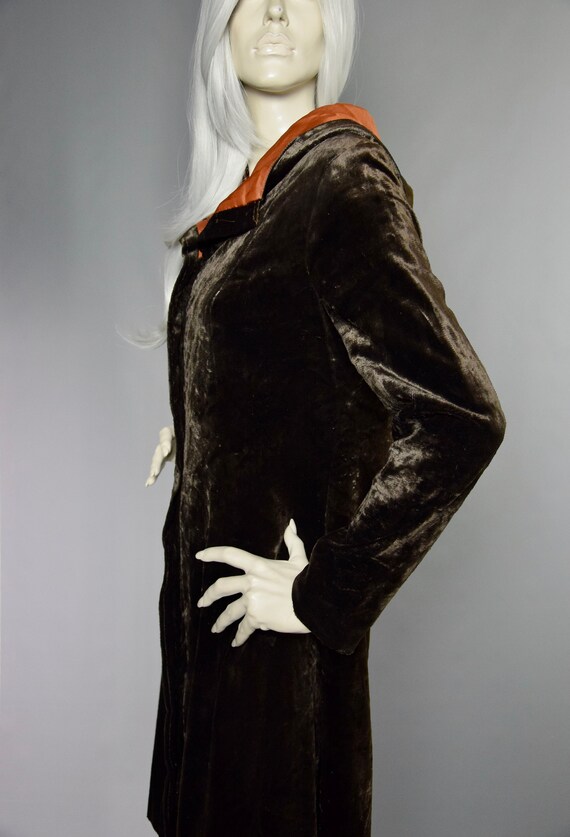 Jeff Banks Velvet Coat | 70s Panne Velvet Jacket … - image 3