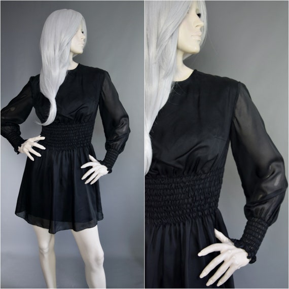 British Boutique Mini | 60s Little Black Dress | … - image 1