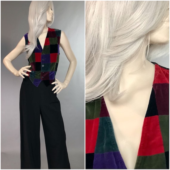 Ossie Clark Waistcoat | Harlequin Patch Weskit | V