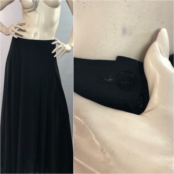 JEAN MUIR Skirt | Pleated Full Maxi | Deep Waistba