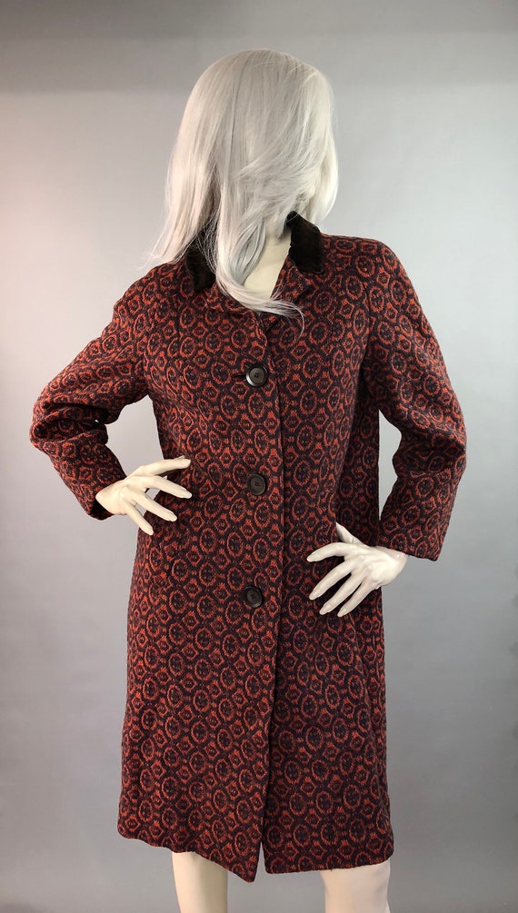 HORROCKSES Cadmium Coat | 60s Wool Coat | Tweed D… - image 8