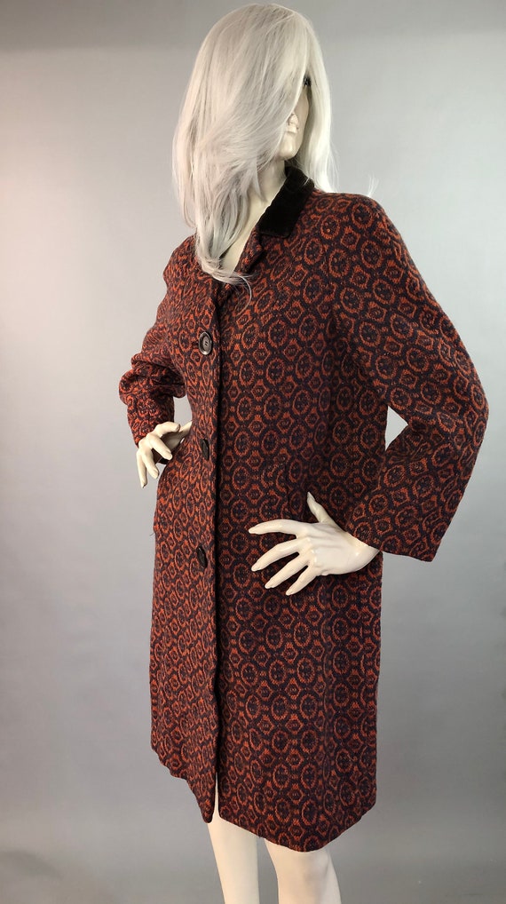 HORROCKSES Cadmium Coat | 60s Wool Coat | Tweed D… - image 2