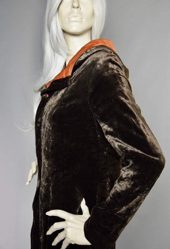 Jeff Banks Velvet Coat | 70s Panne Velvet Jacket … - image 7