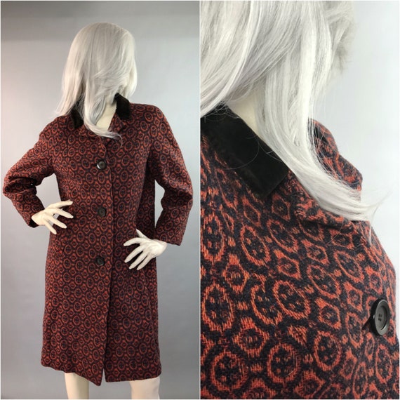 HORROCKSES Cadmium Coat | 60s Wool Coat | Tweed Du